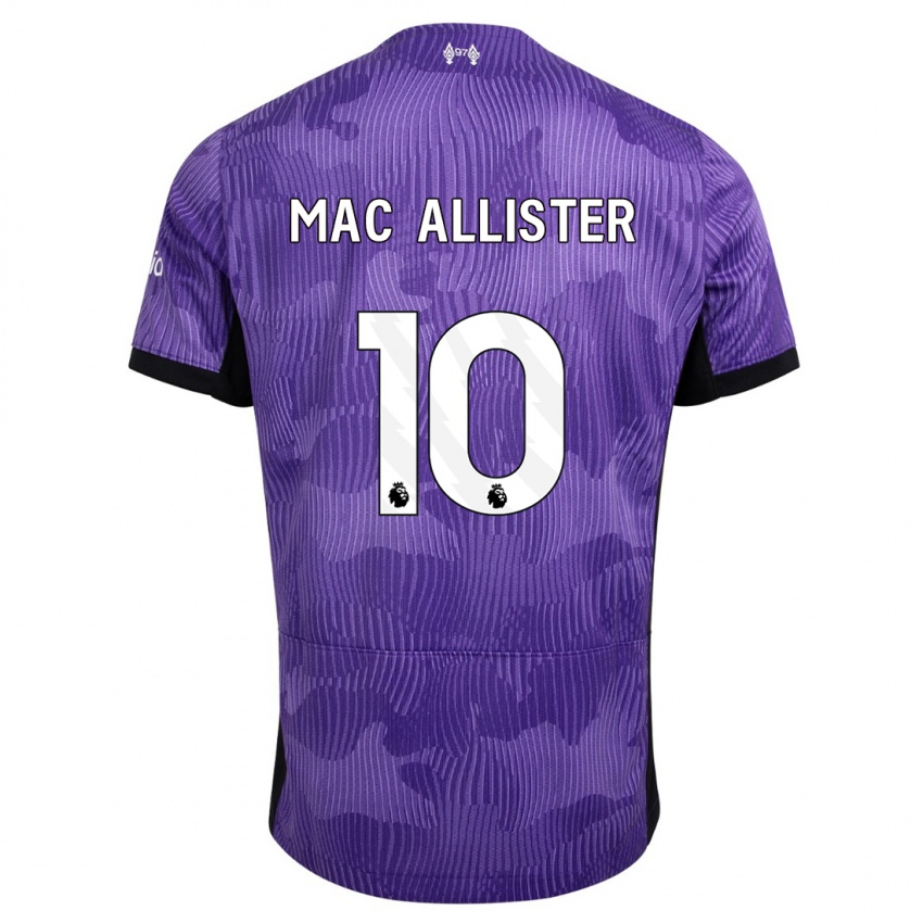 Kinder Alexis Mac Allister #10 Lila Ausweichtrikot Trikot 2023/24 T-Shirt Belgien