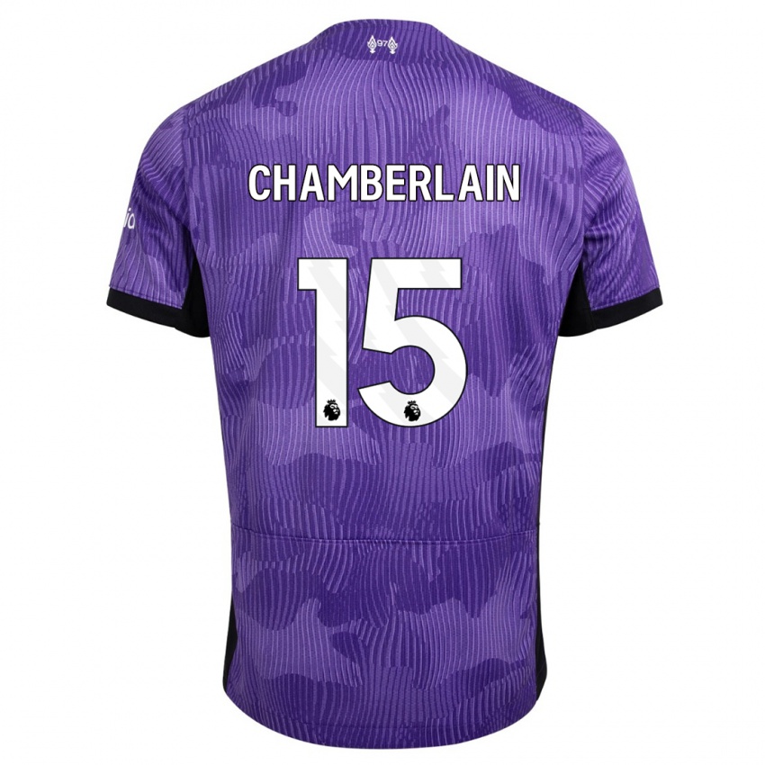 Kinderen Alex Oxlade Chamberlain #15 Paars Thuisshirt Derde Tenue 2023/24 T-Shirt België