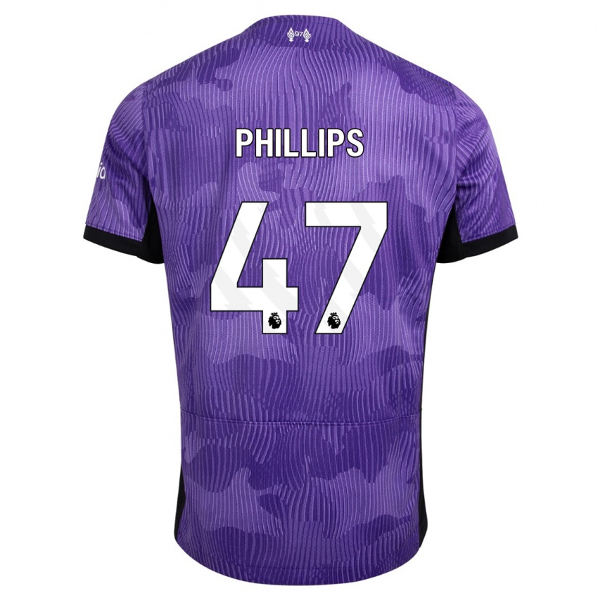 Kinder Nathaniel Phillips #47 Lila Ausweichtrikot Trikot 2023/24 T-Shirt Belgien