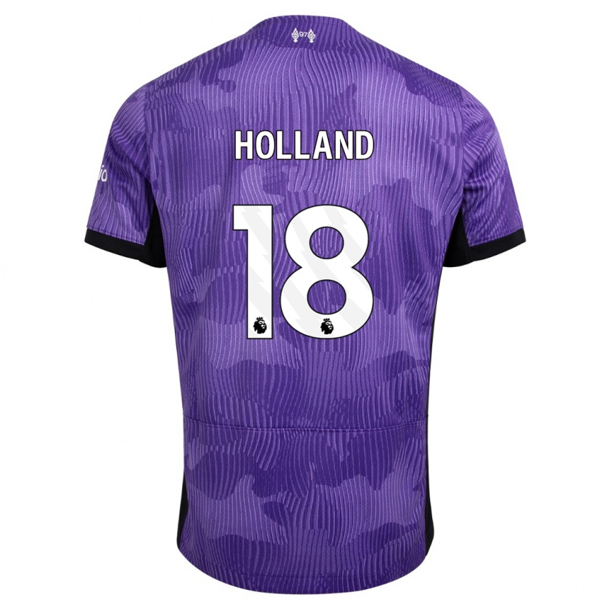 Kinderen Ceri Holland #18 Paars Thuisshirt Derde Tenue 2023/24 T-Shirt België