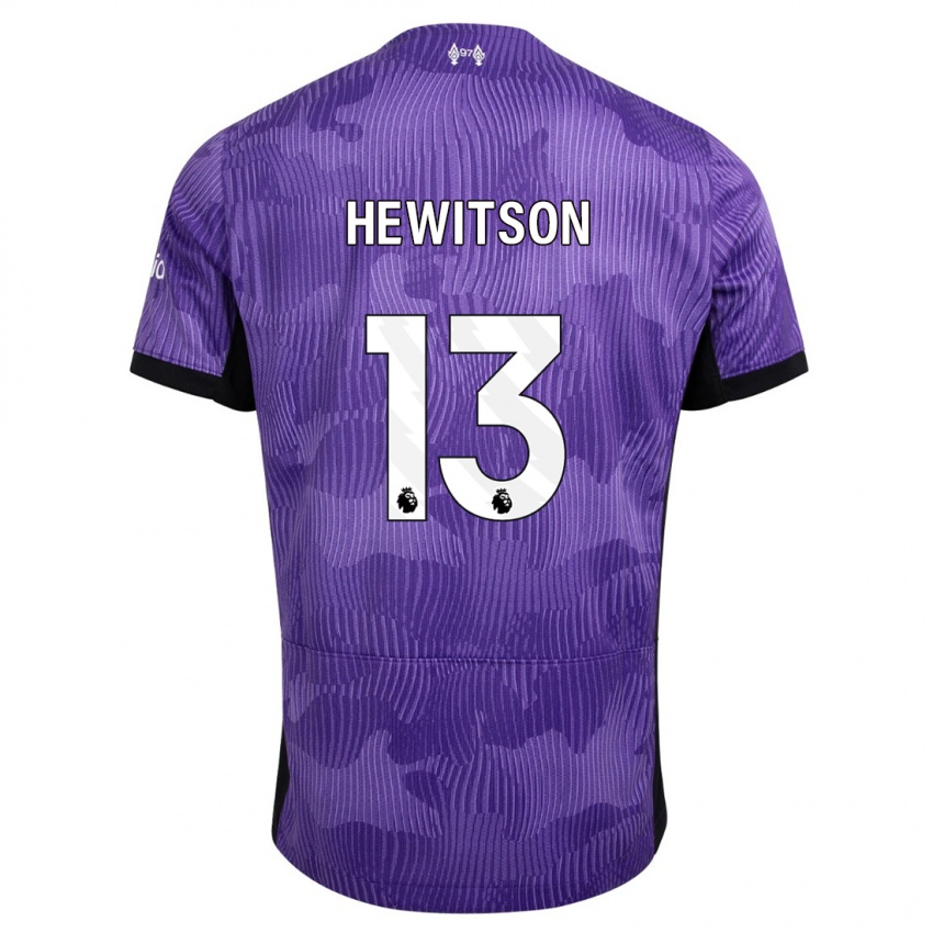 Kinder Luke Hewitson #13 Lila Ausweichtrikot Trikot 2023/24 T-Shirt Belgien