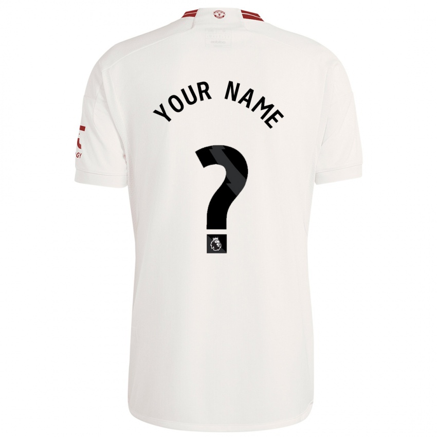 Enfant Maillot Votre Nom #0 Blanc Troisieme 2023/24 T-Shirt Belgique