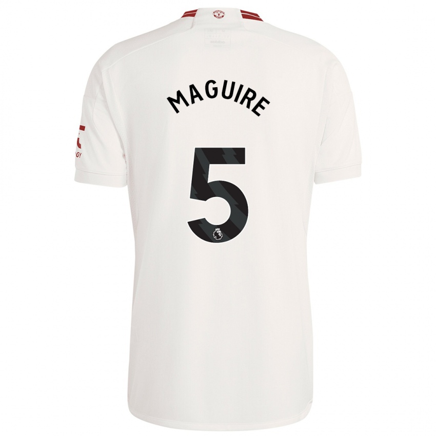 Kinder Harry Maguire #5 Weiß Ausweichtrikot Trikot 2023/24 T-Shirt Belgien