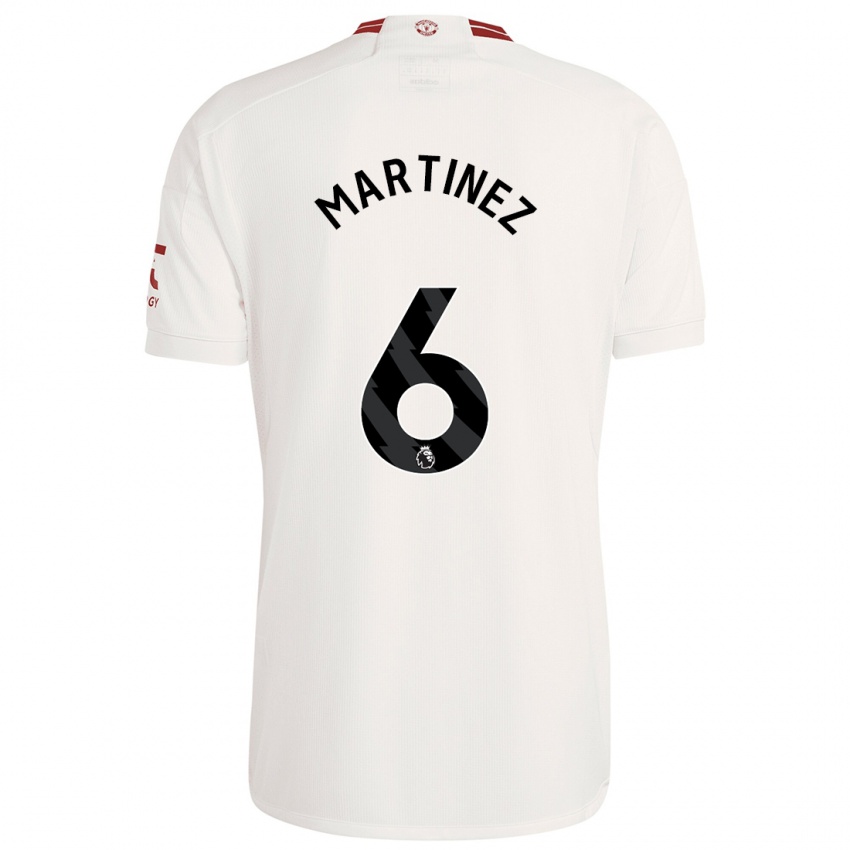 Kinder Lisandro Martinez #6 Weiß Ausweichtrikot Trikot 2023/24 T-Shirt Belgien