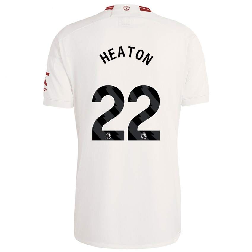 Kinder Tom Heaton #22 Weiß Ausweichtrikot Trikot 2023/24 T-Shirt Belgien