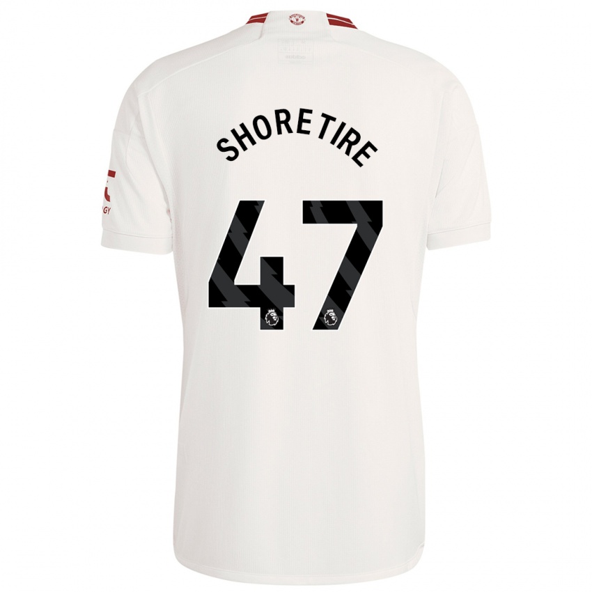 Kinder Shola Shoretire #47 Weiß Ausweichtrikot Trikot 2023/24 T-Shirt Belgien