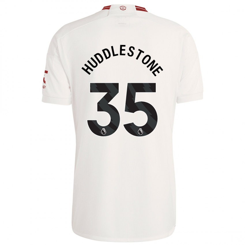 Kinder Tom Huddlestone #35 Weiß Ausweichtrikot Trikot 2023/24 T-Shirt Belgien