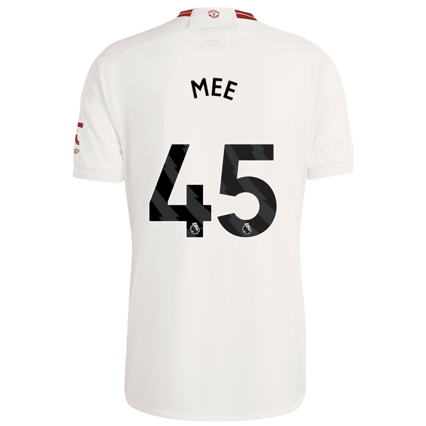 Kinder Dermot Mee #45 Weiß Ausweichtrikot Trikot 2023/24 T-Shirt Belgien