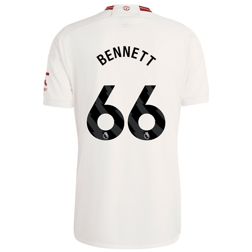 Kinder Rhys Bennett #66 Weiß Ausweichtrikot Trikot 2023/24 T-Shirt Belgien