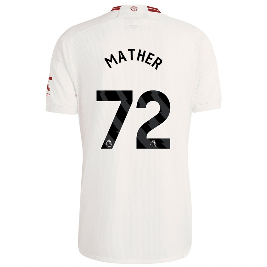 Kinder Sam Mather #72 Weiß Ausweichtrikot Trikot 2023/24 T-Shirt Belgien