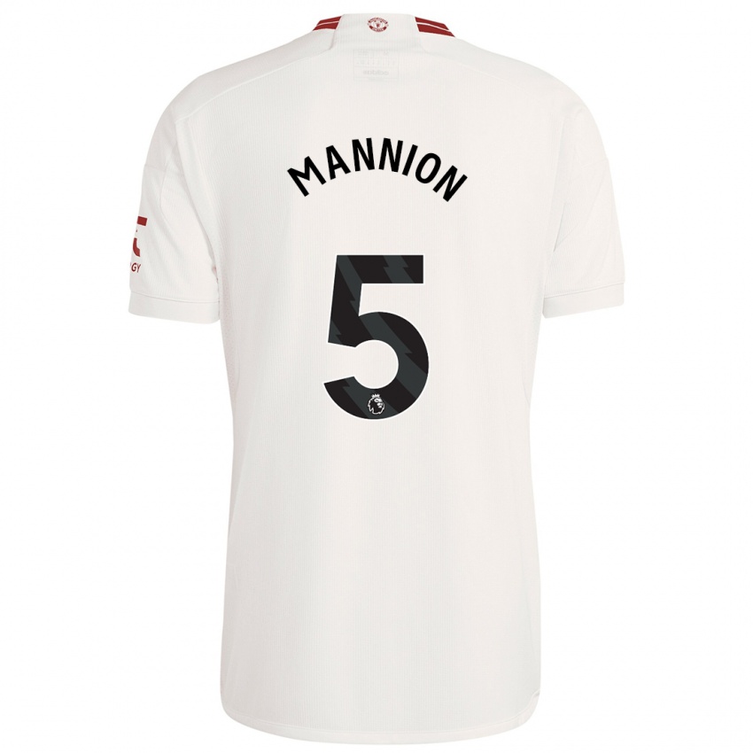Kinder Aoife Mannion #5 Weiß Ausweichtrikot Trikot 2023/24 T-Shirt Belgien