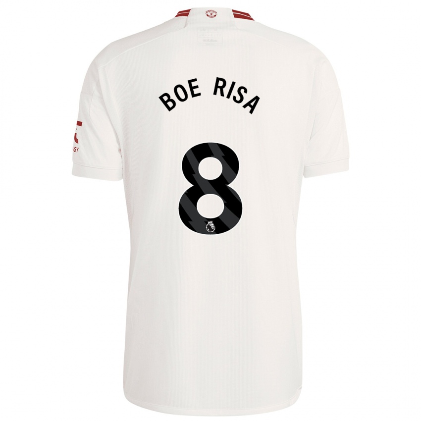 Kinder Vilde Boe Risa #8 Weiß Ausweichtrikot Trikot 2023/24 T-Shirt Belgien