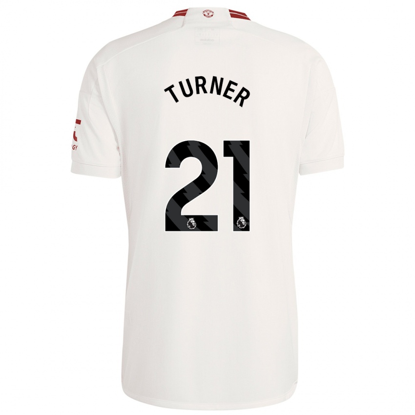 Kinder Millie Turner #21 Weiß Ausweichtrikot Trikot 2023/24 T-Shirt Belgien