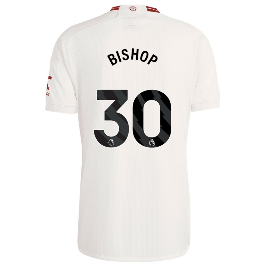 Kinder Nathan Bishop #30 Weiß Ausweichtrikot Trikot 2023/24 T-Shirt Belgien