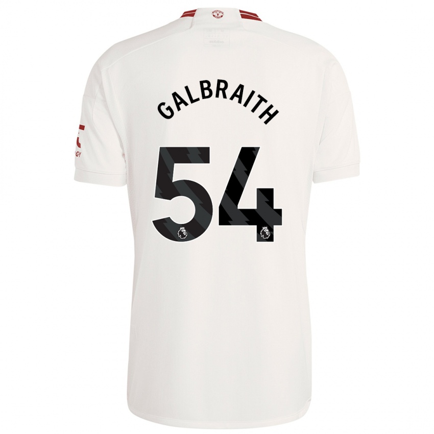 Kinder Ethan Galbraith #54 Weiß Ausweichtrikot Trikot 2023/24 T-Shirt Belgien
