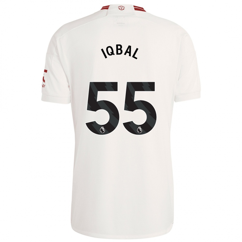 Kinder Zidane Iqbal #55 Weiß Ausweichtrikot Trikot 2023/24 T-Shirt Belgien