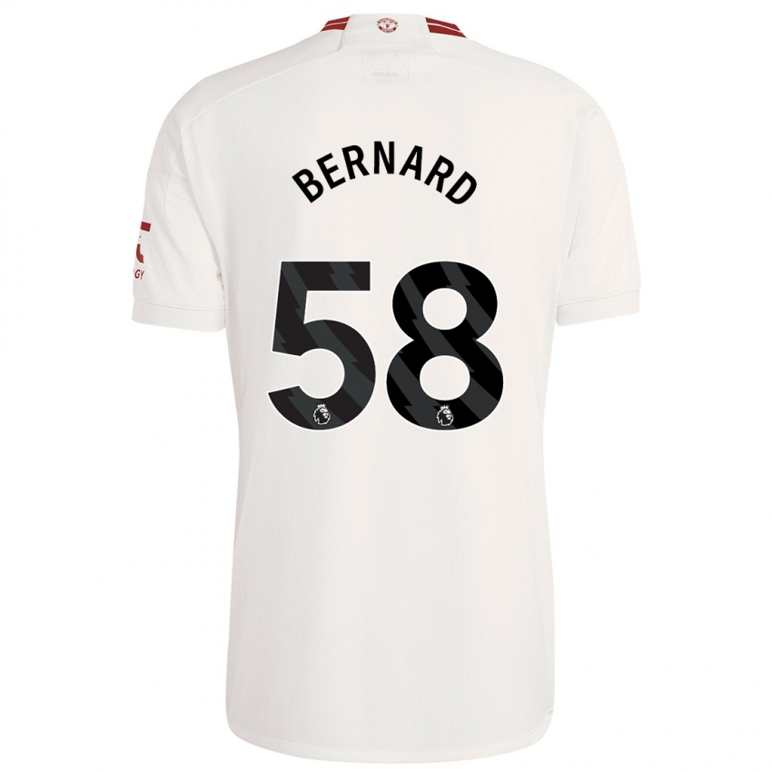 Kinder Bernard #58 Weiß Ausweichtrikot Trikot 2023/24 T-Shirt Belgien