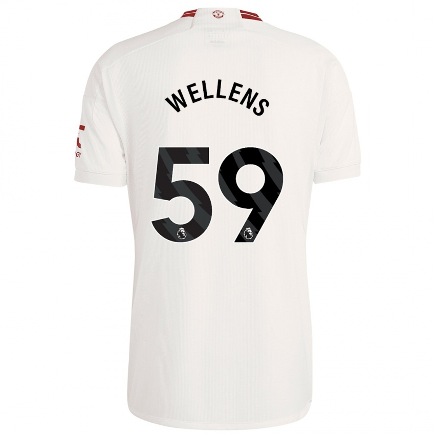 Kinder Charlie Wellens #59 Weiß Ausweichtrikot Trikot 2023/24 T-Shirt Belgien