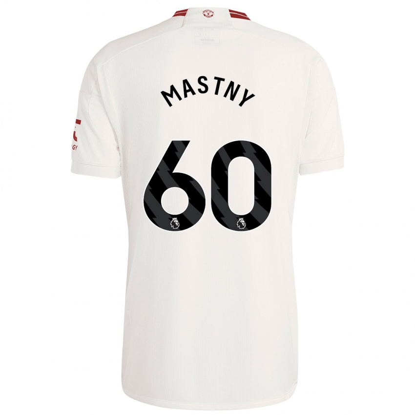 Kinder Ondrej Mastny #60 Weiß Ausweichtrikot Trikot 2023/24 T-Shirt Belgien