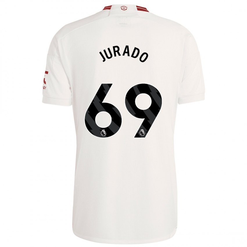 Kinder Marc Jurado #69 Weiß Ausweichtrikot Trikot 2023/24 T-Shirt Belgien