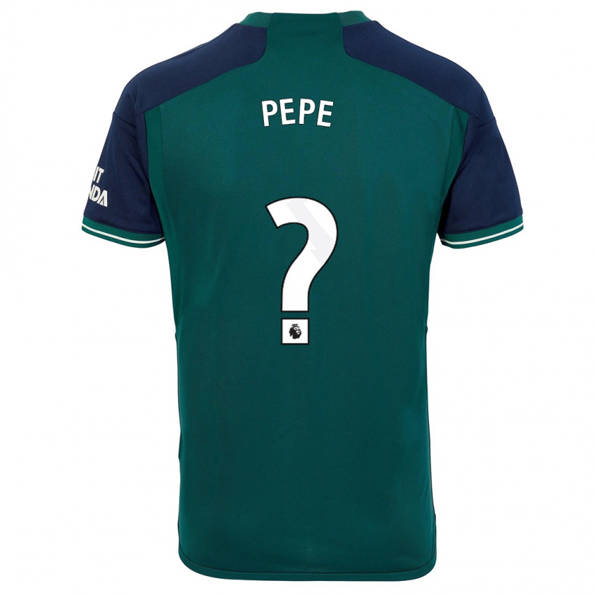 Kinder Nicolas Pepe #0 Grün Ausweichtrikot Trikot 2023/24 T-Shirt Belgien