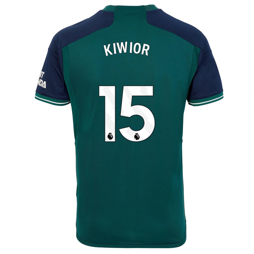 Kinder Jakub Kiwior #15 Grün Ausweichtrikot Trikot 2023/24 T-Shirt Belgien