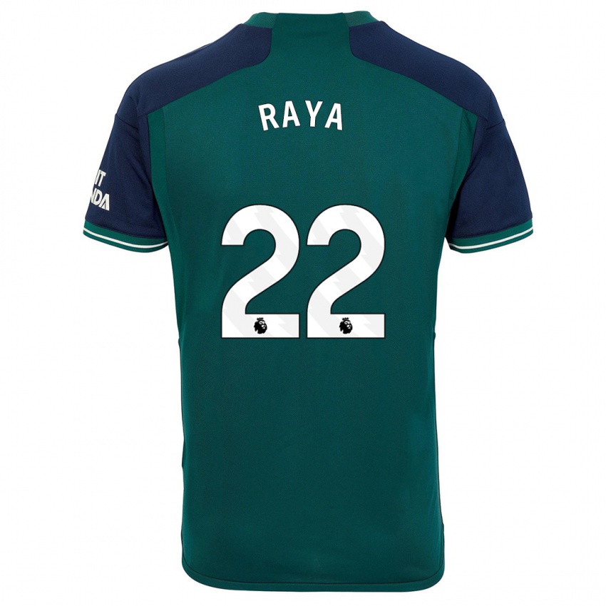 Kinderen David Raya #22 Groente Thuisshirt Derde Tenue 2023/24 T-Shirt België