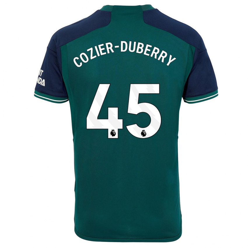 Kinder Amario Cozier-Duberry #45 Grün Ausweichtrikot Trikot 2023/24 T-Shirt Belgien