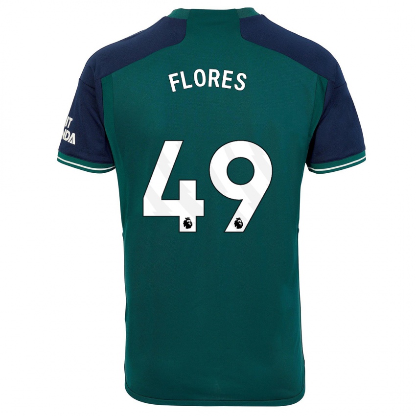 Kinder Marcelo Flores #49 Grün Ausweichtrikot Trikot 2023/24 T-Shirt Belgien