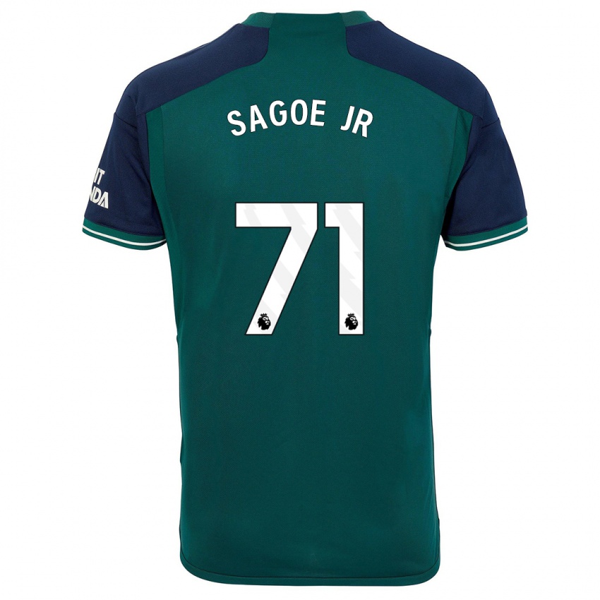 Kinder Charles Sagoe Jr #71 Grün Ausweichtrikot Trikot 2023/24 T-Shirt Belgien