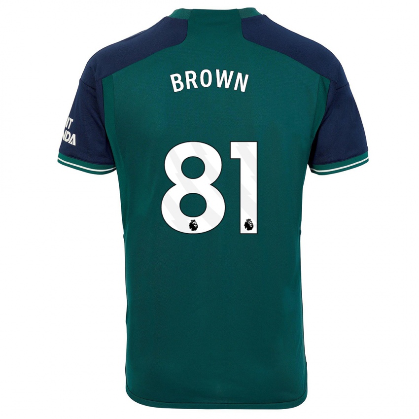 Kinder Luis Brown #81 Grün Ausweichtrikot Trikot 2023/24 T-Shirt Belgien