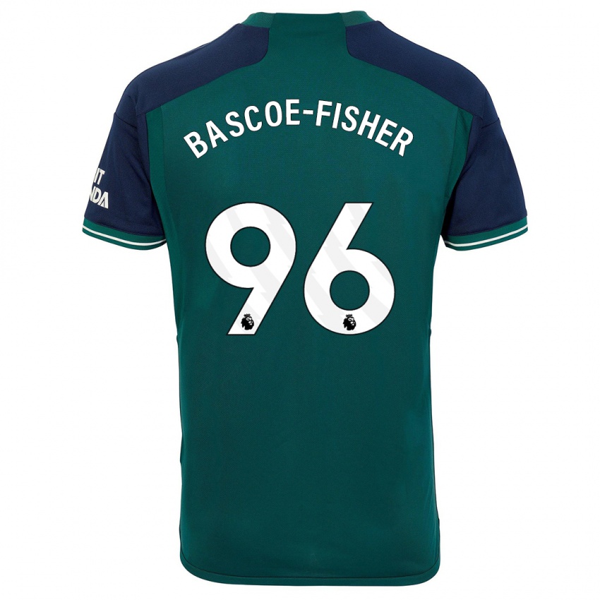 Kinderen Jakai Bascoe-Fisher #96 Groente Thuisshirt Derde Tenue 2023/24 T-Shirt België