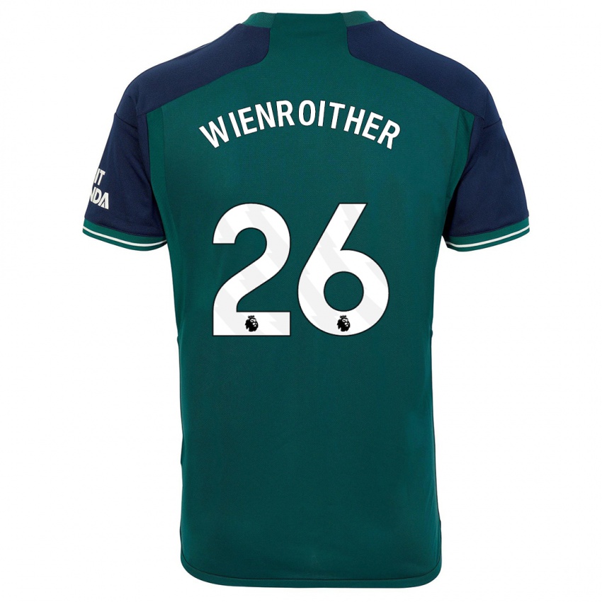Kinder Laura Wienroither #26 Grün Ausweichtrikot Trikot 2023/24 T-Shirt Belgien