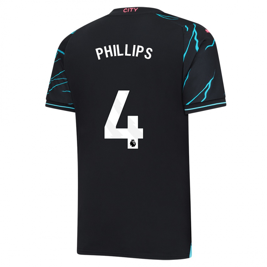 Kinder Kalvin Phillips #4 Dunkelblau Ausweichtrikot Trikot 2023/24 T-Shirt Belgien