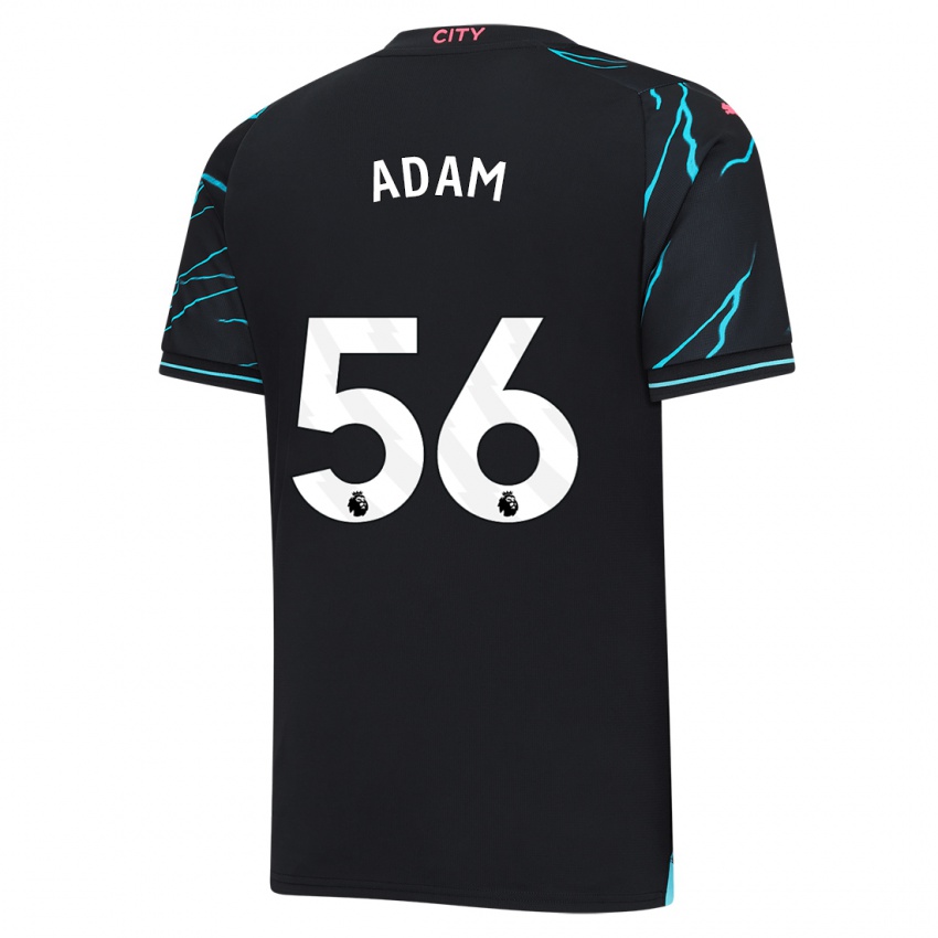 Kinder Josh Adam #56 Dunkelblau Ausweichtrikot Trikot 2023/24 T-Shirt Belgien