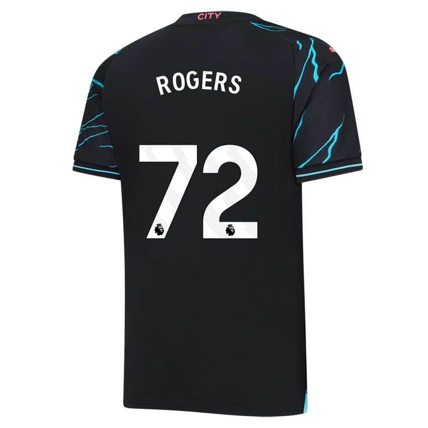Kinderen Morgan Rogers #72 Donkerblauw Thuisshirt Derde Tenue 2023/24 T-Shirt België