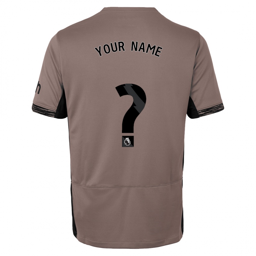Kinder Ihren Namen #0 Dunkelbeige Ausweichtrikot Trikot 2023/24 T-Shirt Belgien