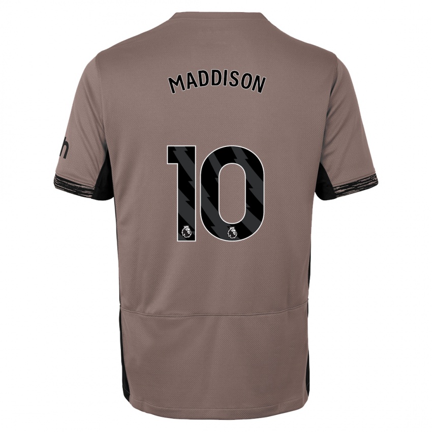 Kinder James Maddison #10 Dunkelbeige Ausweichtrikot Trikot 2023/24 T-Shirt Belgien