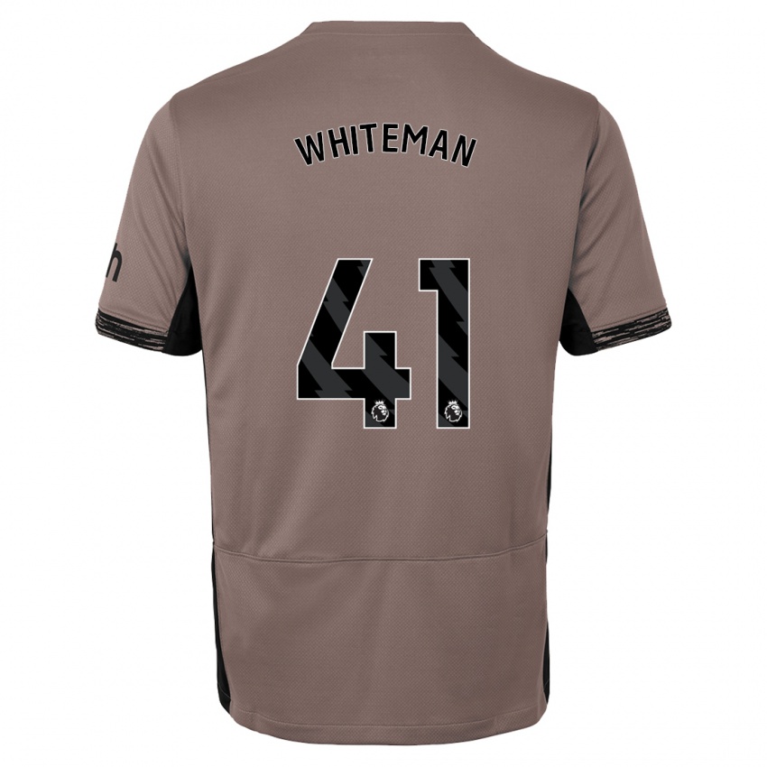 Kinder Alfie Whiteman #41 Dunkelbeige Ausweichtrikot Trikot 2023/24 T-Shirt Belgien