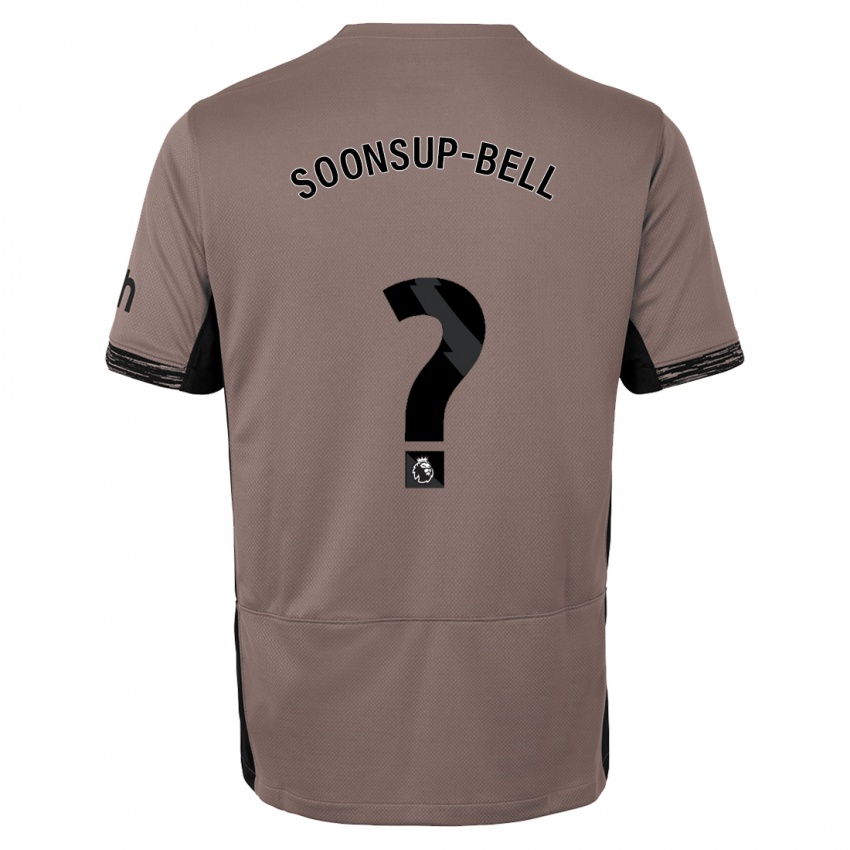 Kinder Jude Soonsup-Bell #0 Dunkelbeige Ausweichtrikot Trikot 2023/24 T-Shirt Belgien