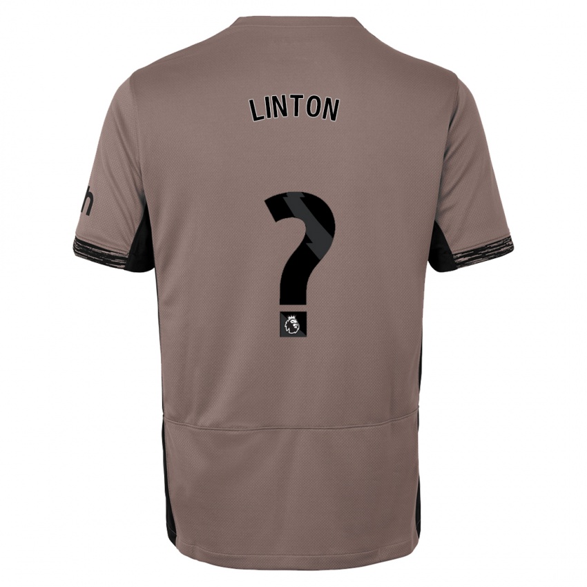 Enfant Maillot Jahziah Linton #0 Beige Foncé Troisieme 2023/24 T-Shirt Belgique