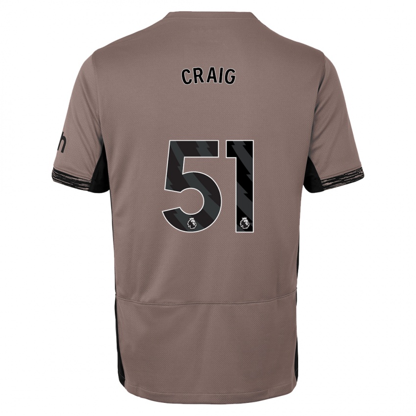 Kinder Matthew Craig #51 Dunkelbeige Ausweichtrikot Trikot 2023/24 T-Shirt Belgien