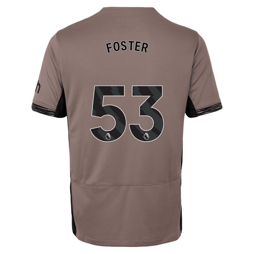 Kinder Brooklyn Lyons Foster #53 Dunkelbeige Ausweichtrikot Trikot 2023/24 T-Shirt Belgien