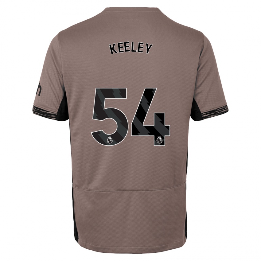 Kinder Josh Keeley #54 Dunkelbeige Ausweichtrikot Trikot 2023/24 T-Shirt Belgien