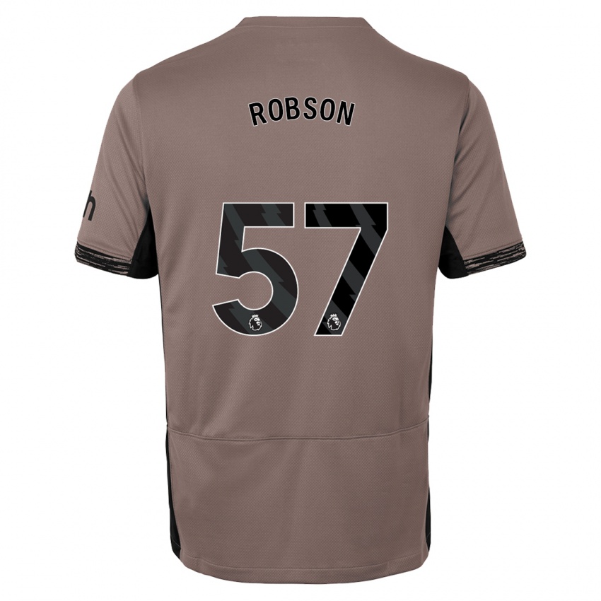 Kinder Max Robson #57 Dunkelbeige Ausweichtrikot Trikot 2023/24 T-Shirt Belgien