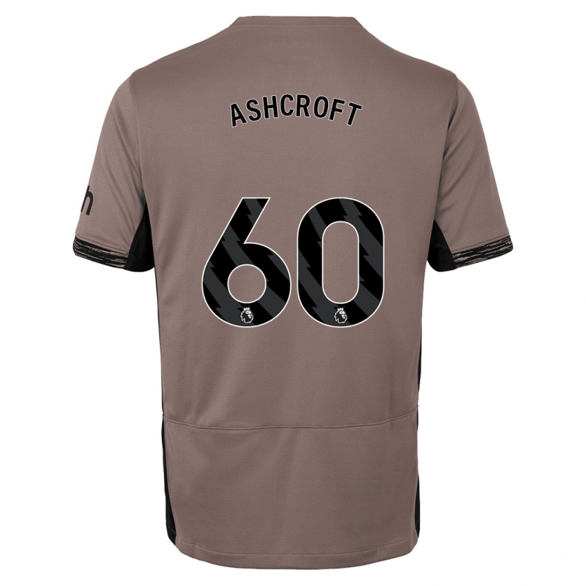 Kinder Tyrell Ashcroft #60 Dunkelbeige Ausweichtrikot Trikot 2023/24 T-Shirt Belgien