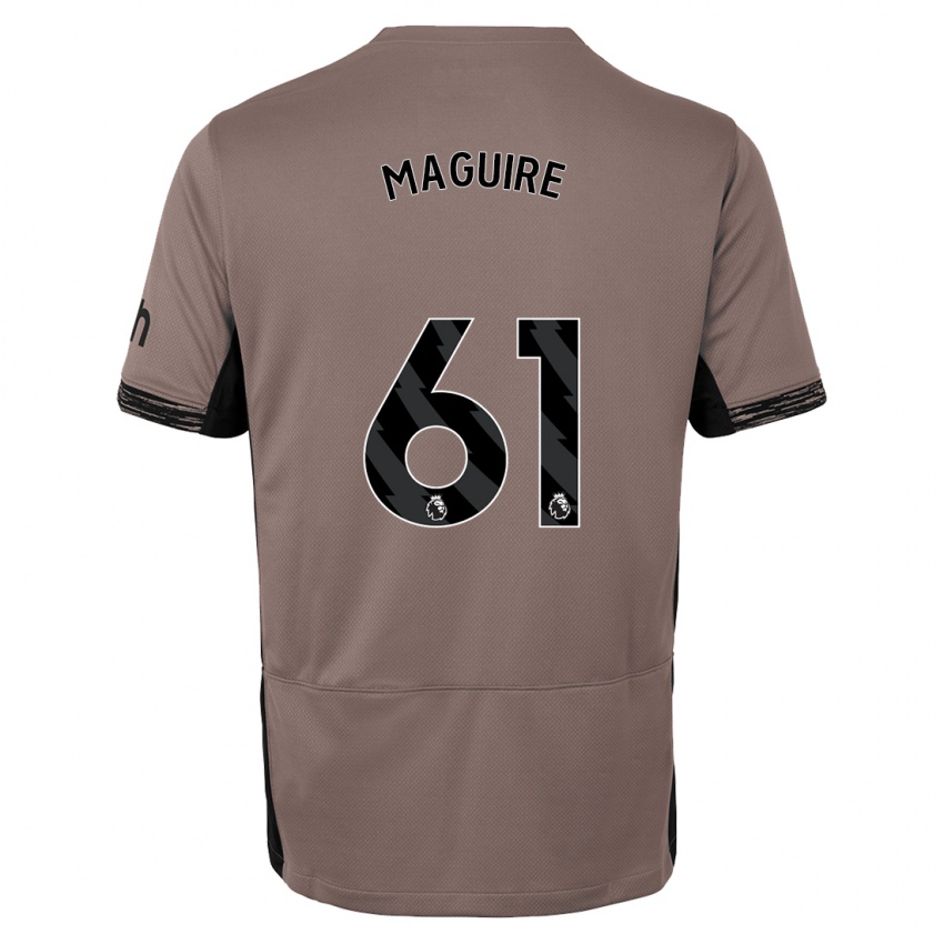 Kinder Aaron Maguire #61 Dunkelbeige Ausweichtrikot Trikot 2023/24 T-Shirt Belgien