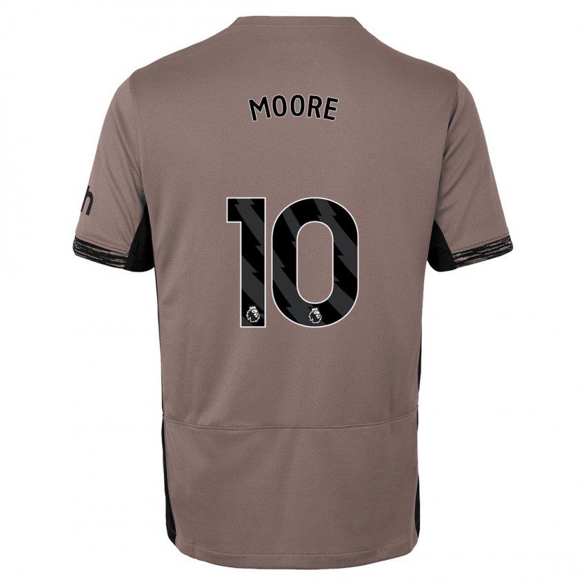 Kinder Mikey Moore #10 Dunkelbeige Ausweichtrikot Trikot 2023/24 T-Shirt Belgien