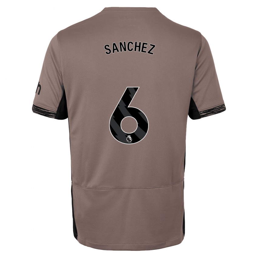 Kinder Davinson Sanchez #6 Dunkelbeige Ausweichtrikot Trikot 2023/24 T-Shirt Belgien