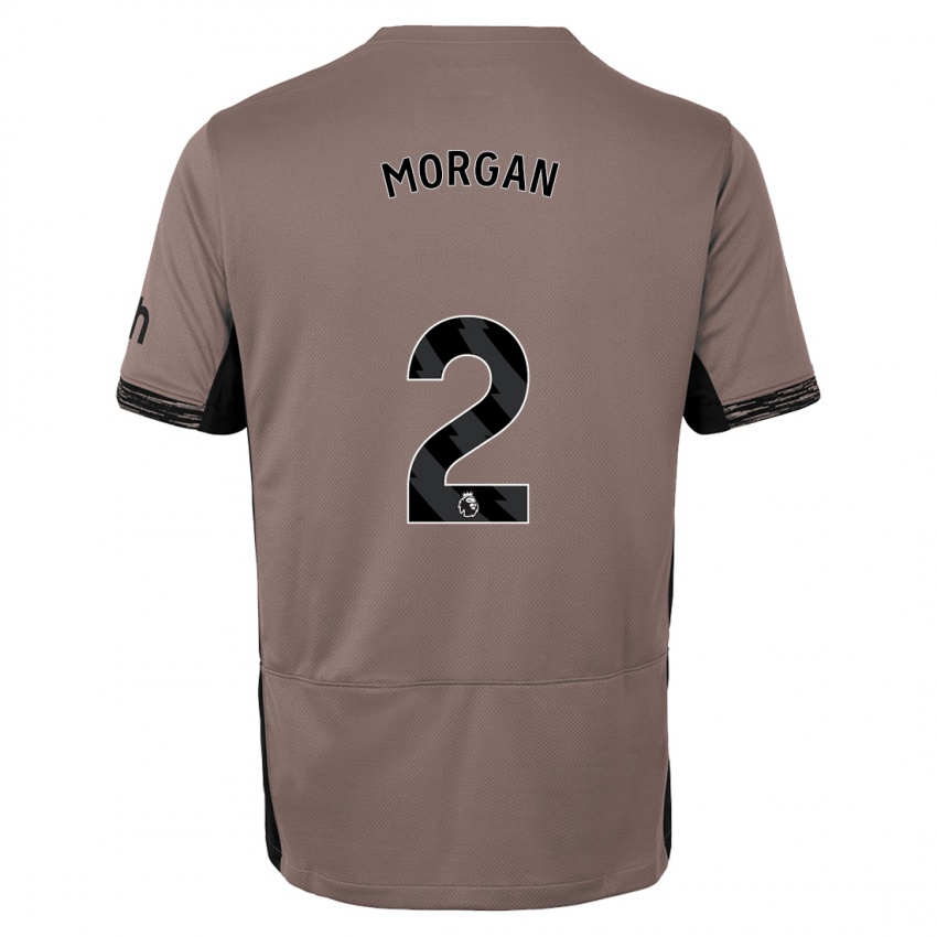 Kinder Esther Morgan #2 Dunkelbeige Ausweichtrikot Trikot 2023/24 T-Shirt Belgien